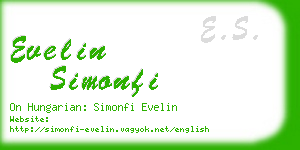 evelin simonfi business card